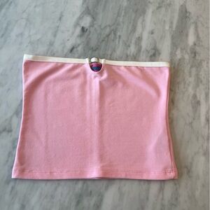 Edikted Pink and White Tube Top
